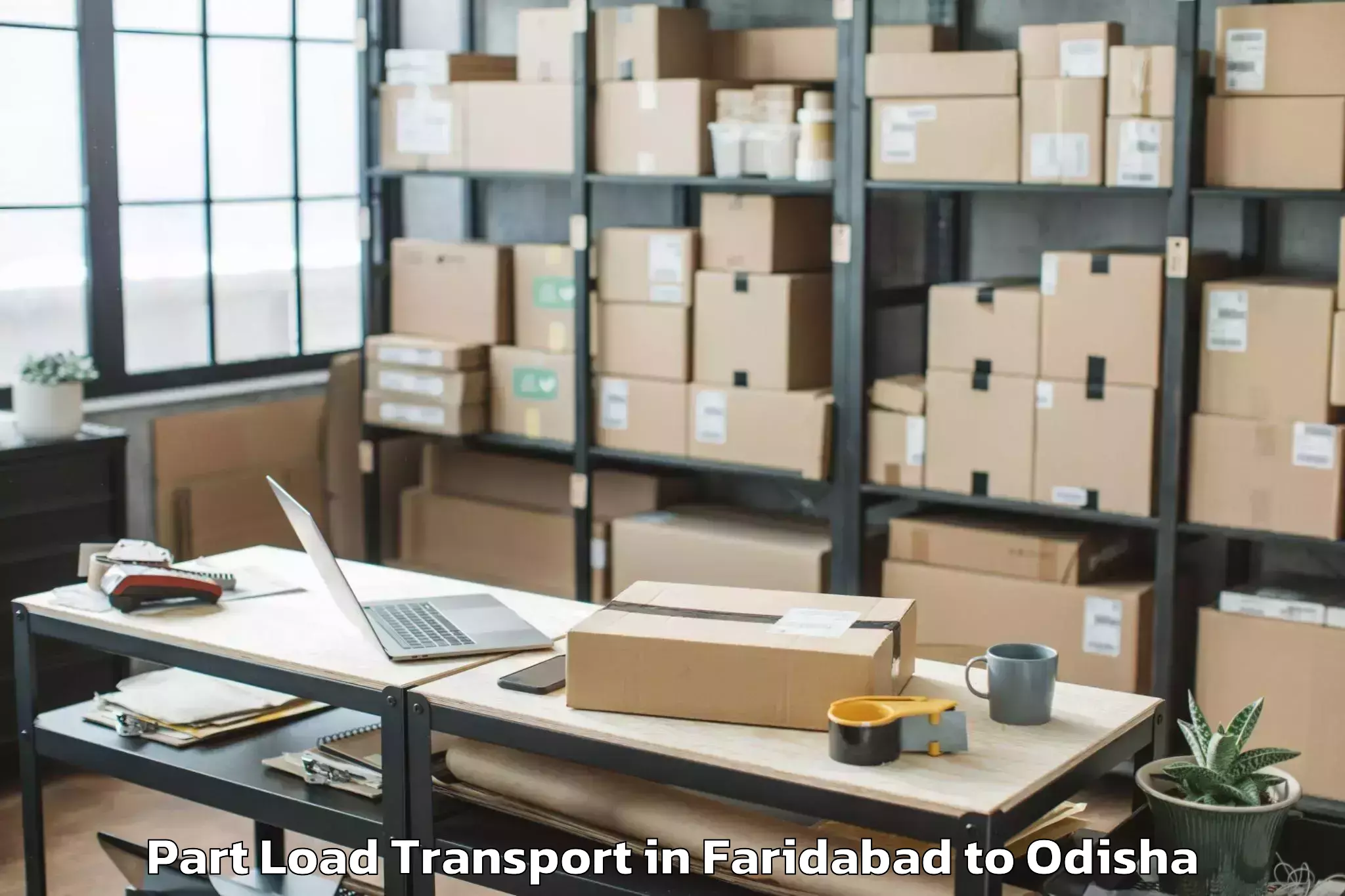 Professional Faridabad to Junagarh Kalahandi Part Load Transport